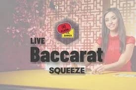 Baccarat Squeeze logo by Evolution Lex Casino