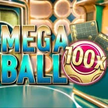 Mega Ball 100x by Evolution, showcased at lex-de.com – game logo